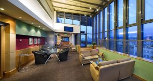 Die Executive Lounge im obersten Stockwerk (Quelle: Hilton Budapest City)